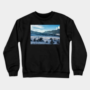 Winter Scene Near Sunset Crewneck Sweatshirt